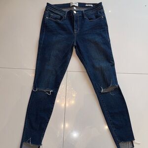 Frame Denim Women's Skinny Jeans in Dark Blue